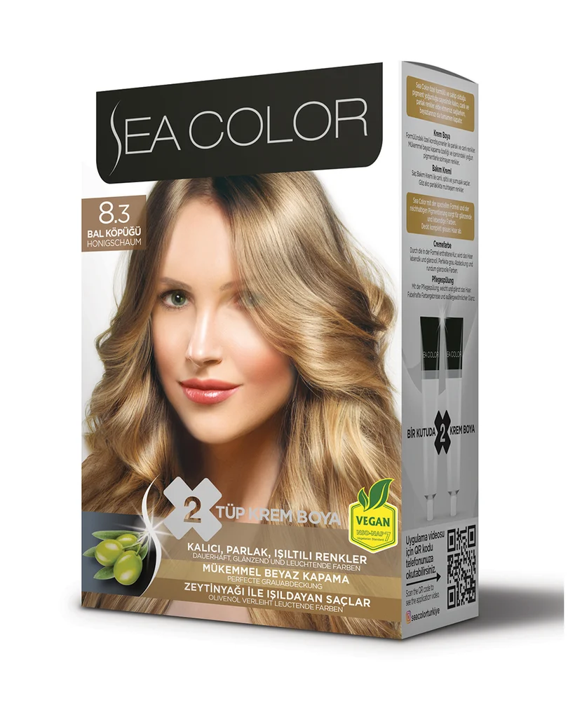 Sea Color Set Saç Boyası 8.3 BAL KÖPÜĞÜ