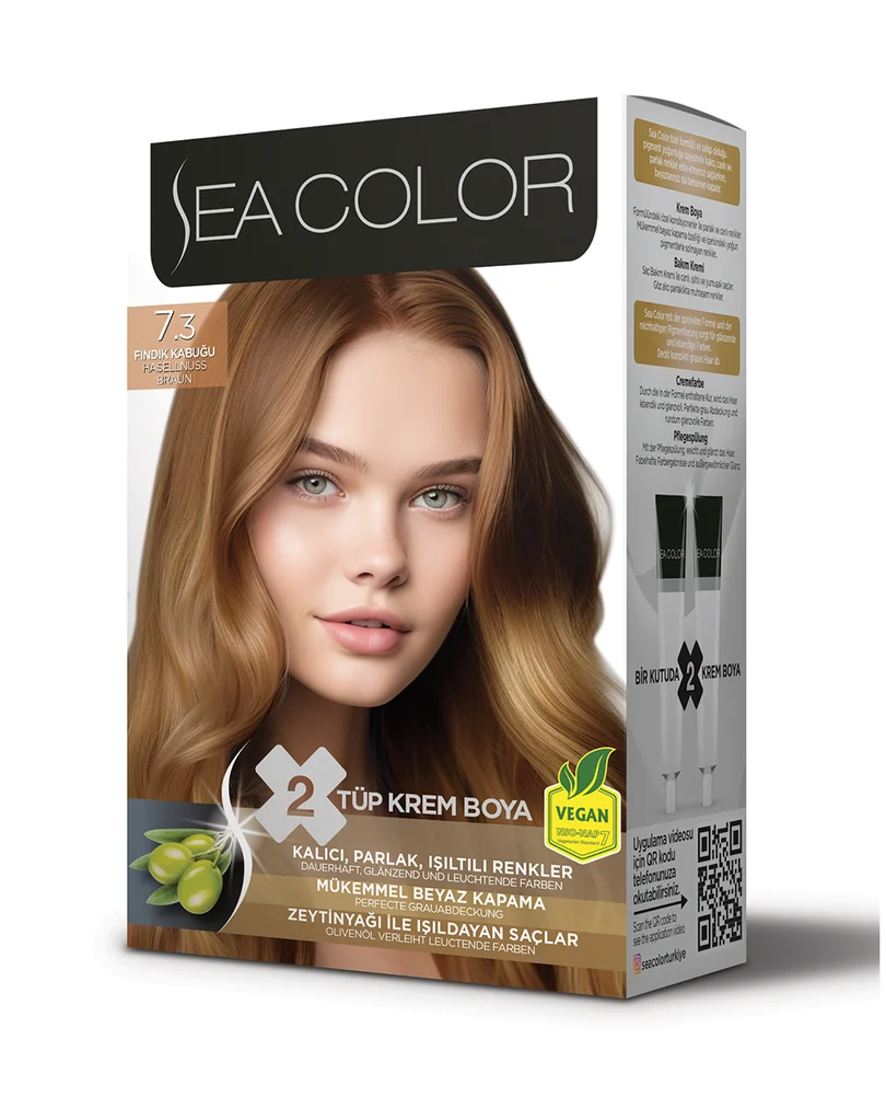 Sea Color Set Saç Boyası 7.3 FINDIK KABUĞU