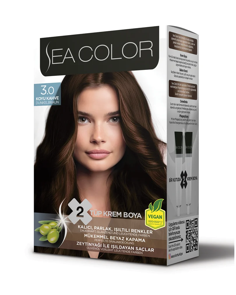 Sea Color Set Saç Boyası 3.0 KOYU KAHVE