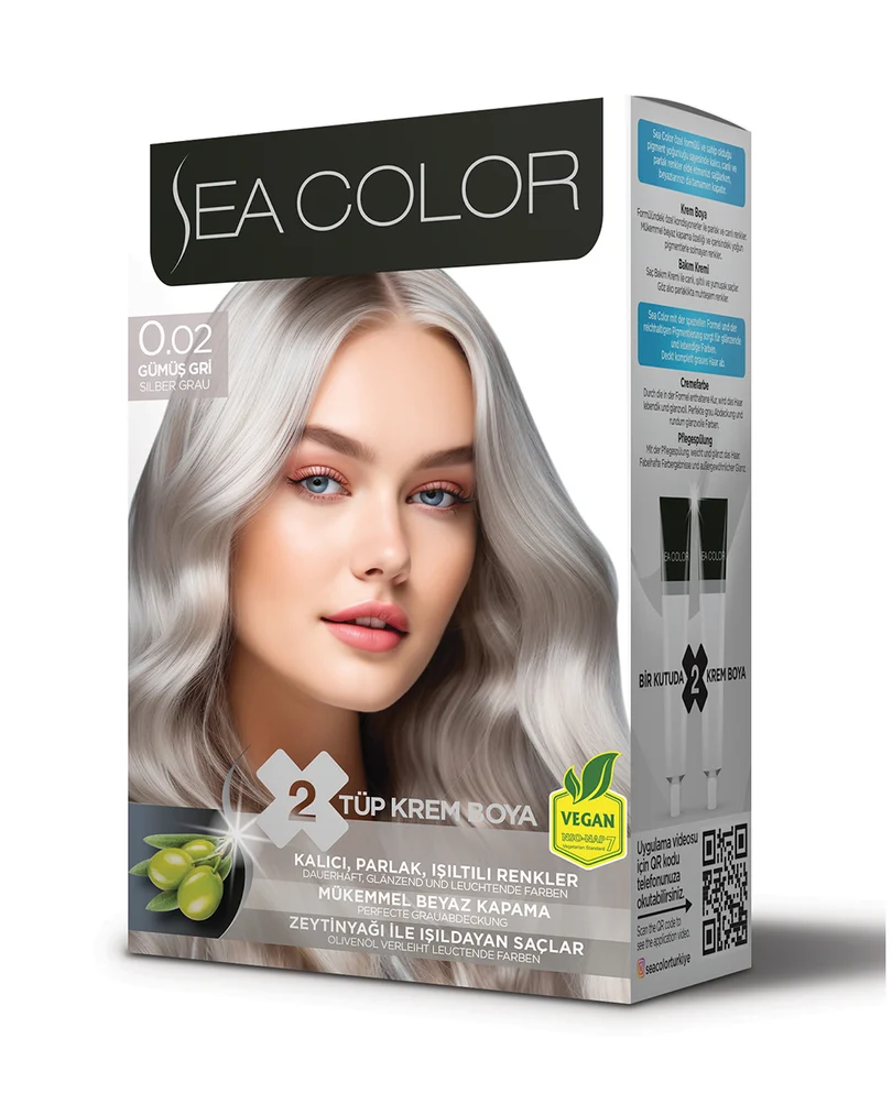 Sea Color Set Saç Boyası 0.02 GÜMÜŞ GRİ