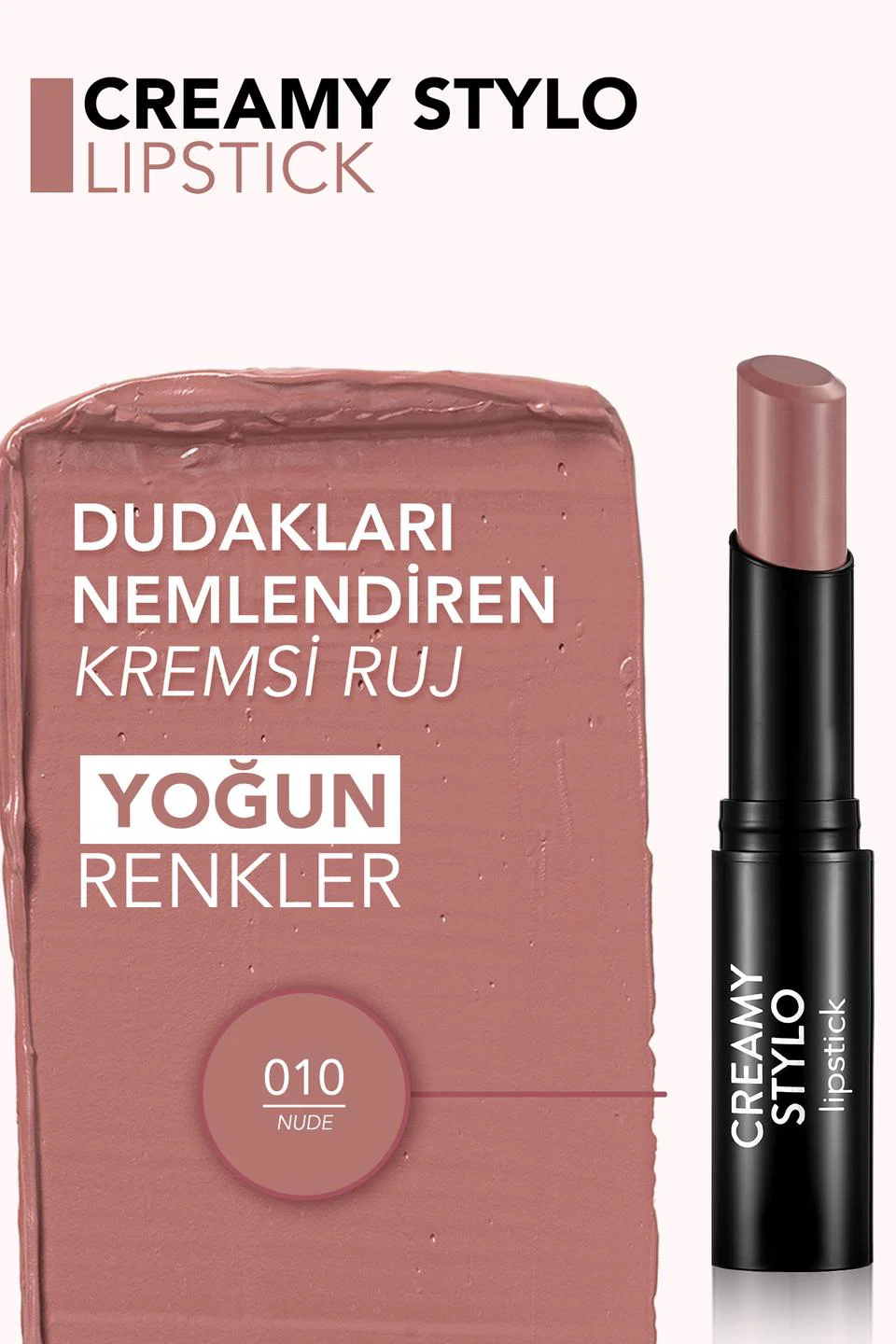 Flormar Kiss Me More Yüksek Pigmentli & Mat Bitişli Nemlendirici Likit Ruj 002 Creamy