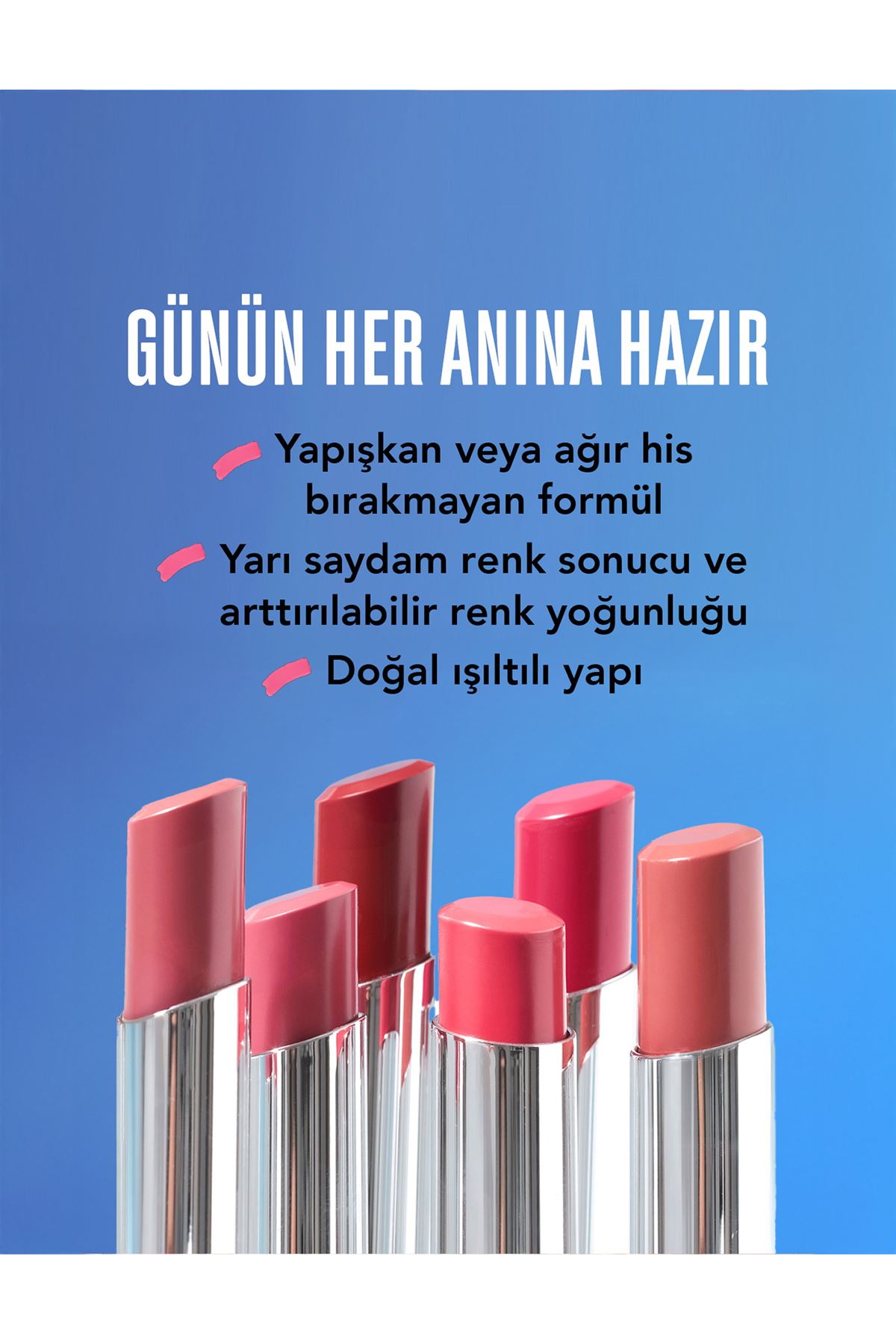 Flormar Sheer Up Yarı Transparan & Parlak Bitişli Nemlendirici Ruj 012 Intense Love