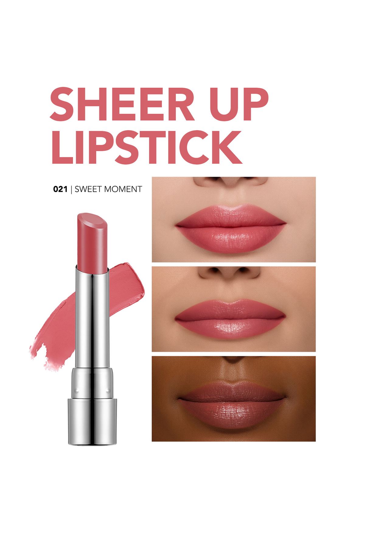 Flormar Sheer Up Yarı Transparan & Parlak Bitişli Nemlendirici Ruj 017 Peachy Glow