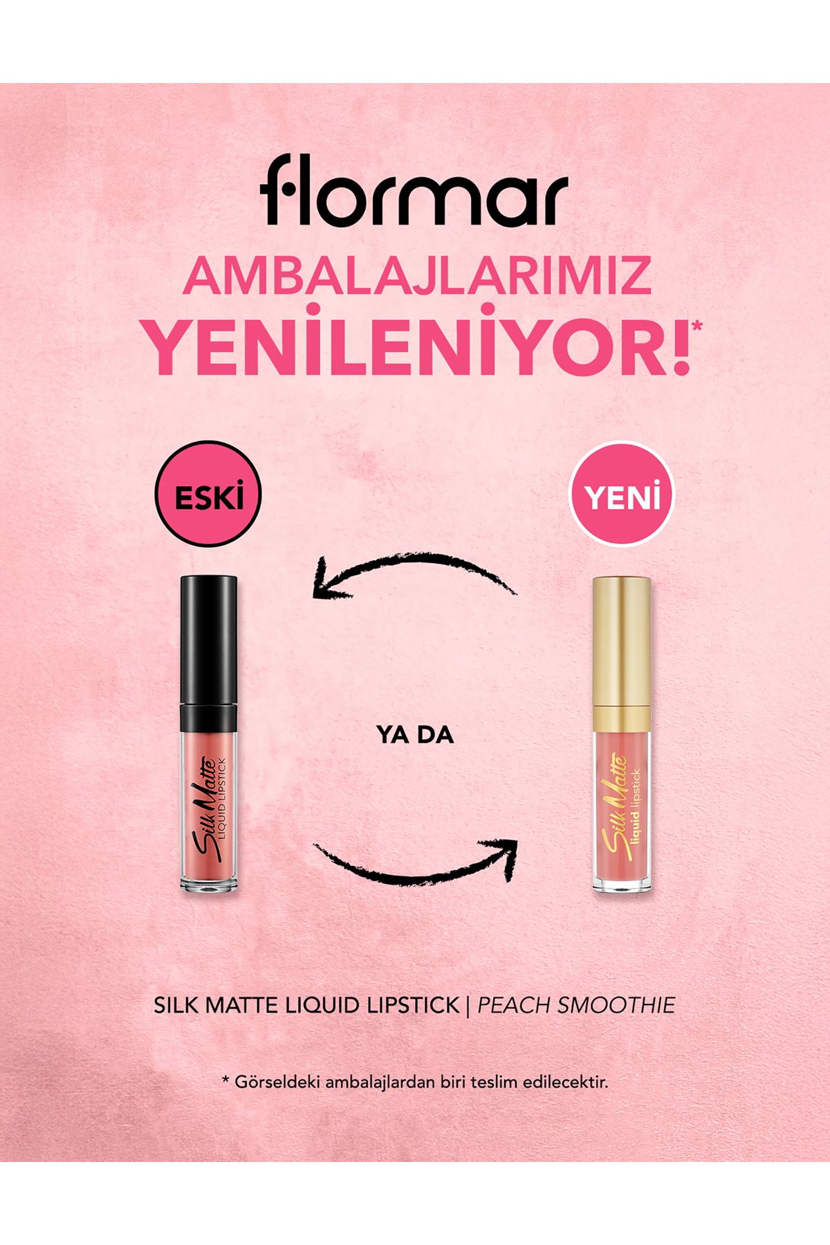 Flormar Silk Matte Yüksek Pigmentli & Mat Bitişli Nemlendirici Likit Ruj 060 Peach Smoothie
