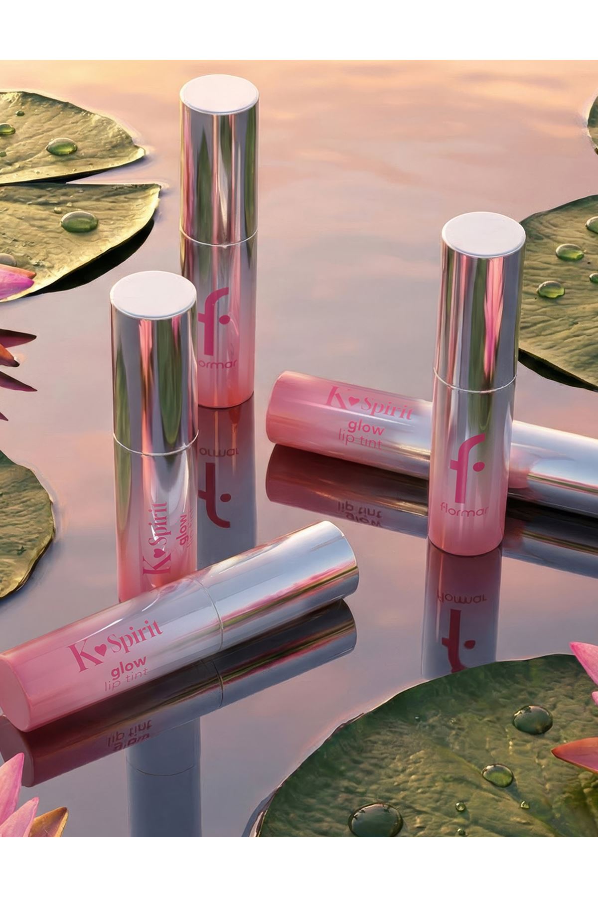 Flormar K-Spirit Glow Lip Tint Yoğun Nemlendirici & Işıltılı Uzun Süre Kalıcı Dudak Tint'i 005 Cherry Noir