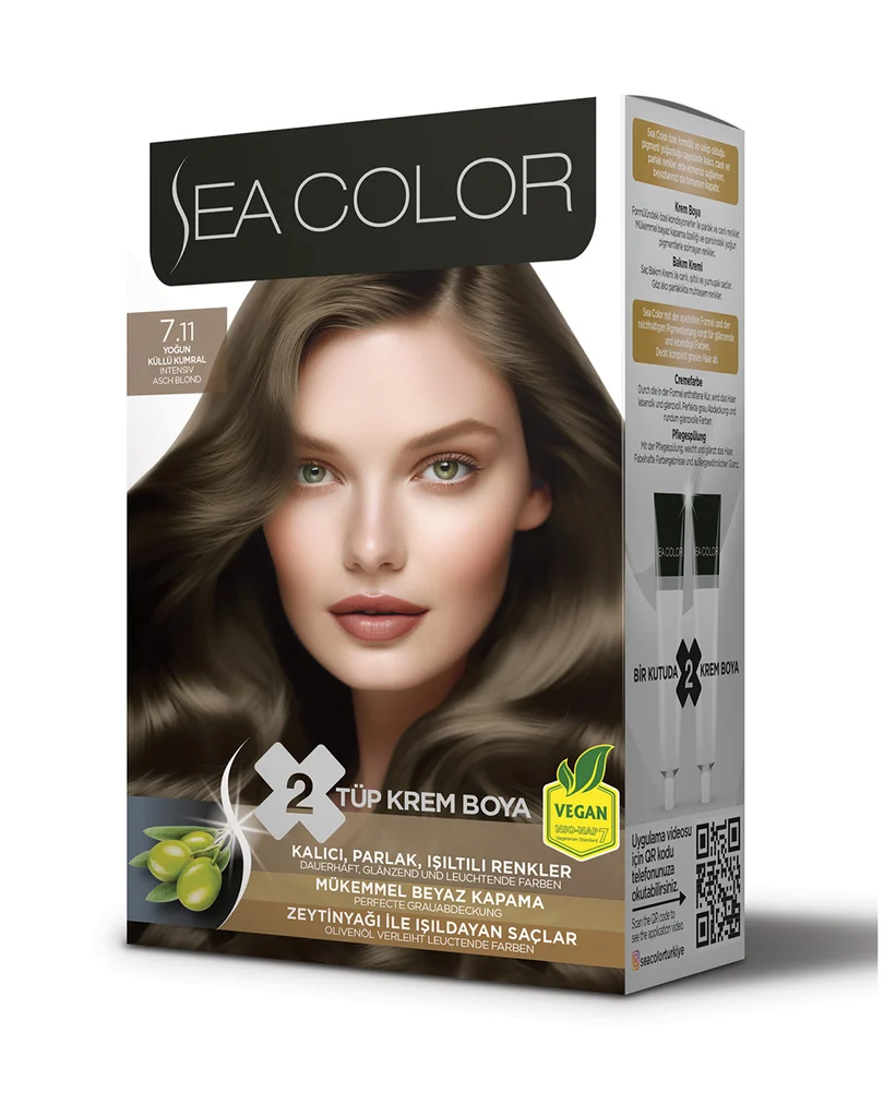 Sea Color Set Saç Boyası 7.11 YOĞUN KÜLLÜ KUMRAL