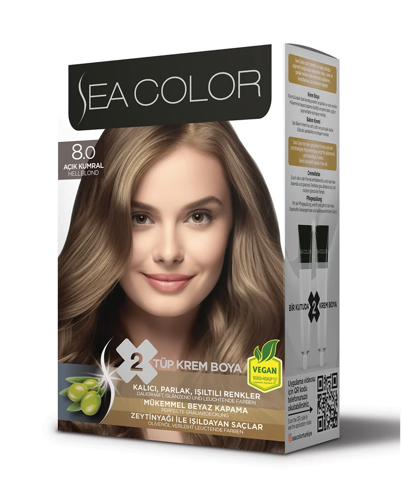 Sea Color Set Saç Boyası 8.0 AÇIK KUMRAL