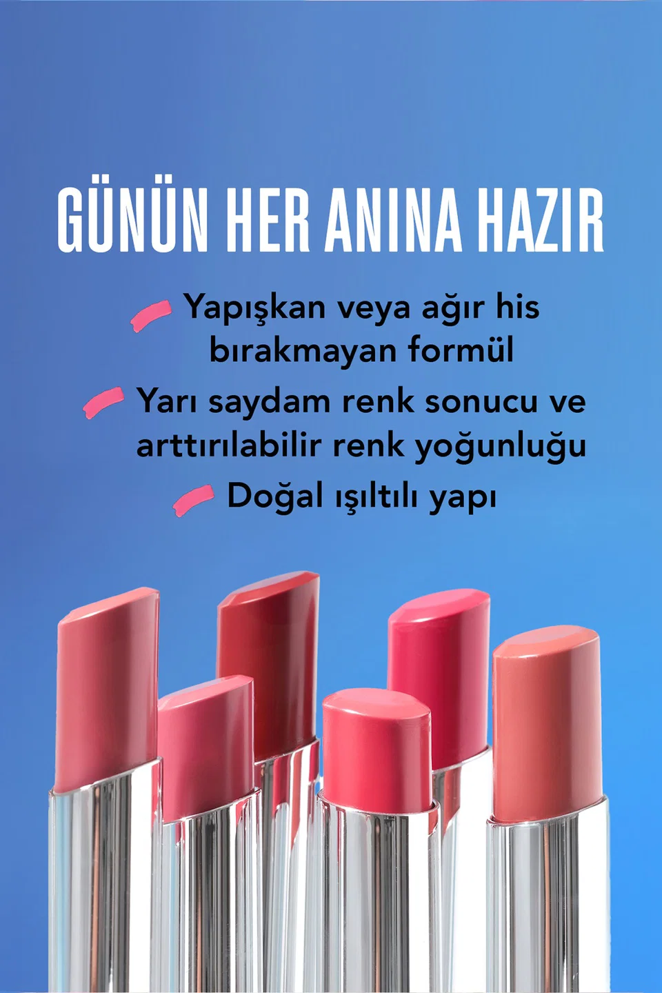 Flormar Sheer Up Yarı Transparan & Parlak Bitişli Nemlendirici Ruj - 012 INTENSE LOVE