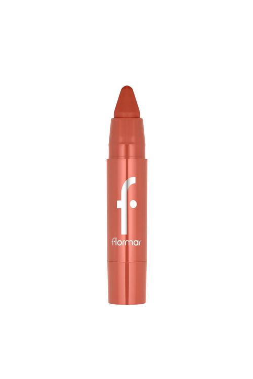Flormar Lip & Cheek Yüksek Pigmentli Kremsi Yarı Mat Bitişli Crayon 003 Terracotta Bloom