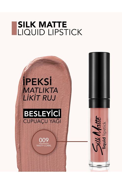 Flormar Silk Matte Yüksek Pigmentli & Mat Bitişli Nemlendirici Likit Ruj 059 Office Day