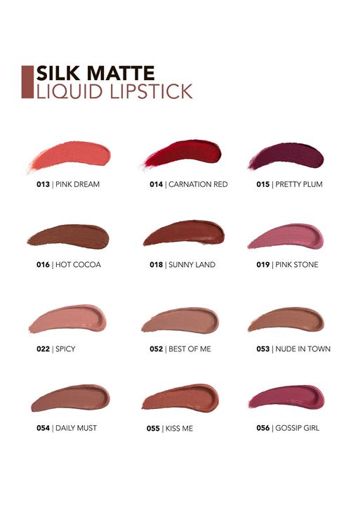 Flormar Silk Matte Yüksek Pigmentli & Mat Bitişli Nemlendirici Likit Ruj 007 Claret Red