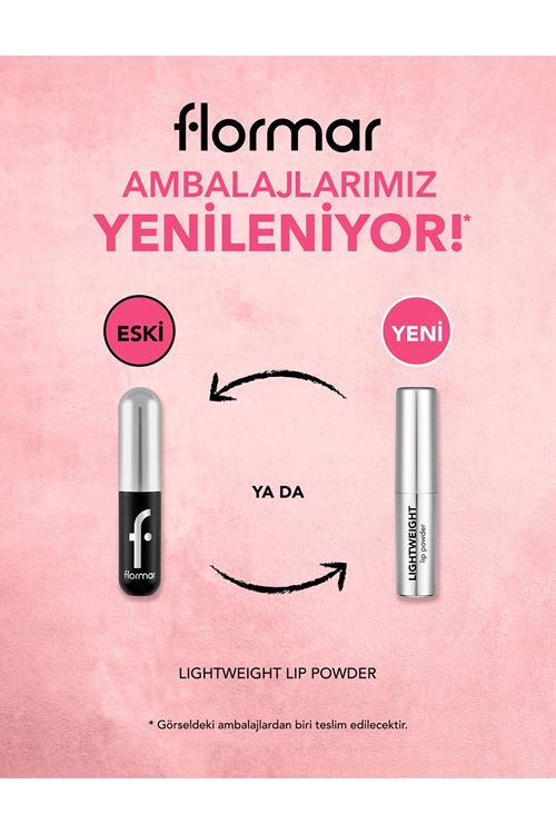 Flormar Lightweight Lip Powder Yüksek Pigmentli & Mat Bitişli Ultra Hafif Ruj 013 Deep Bordeux