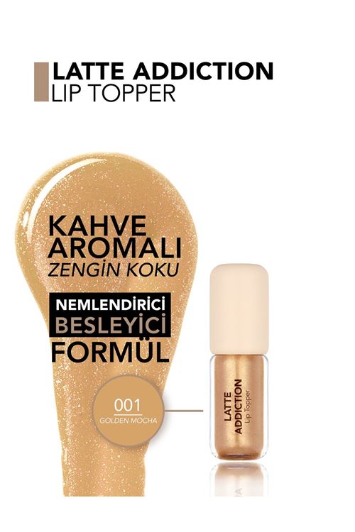 Flormar Latte Besleyici Etkili & Kahve Aromalı Dudak Parlatıcısı 001 Mocha Glow