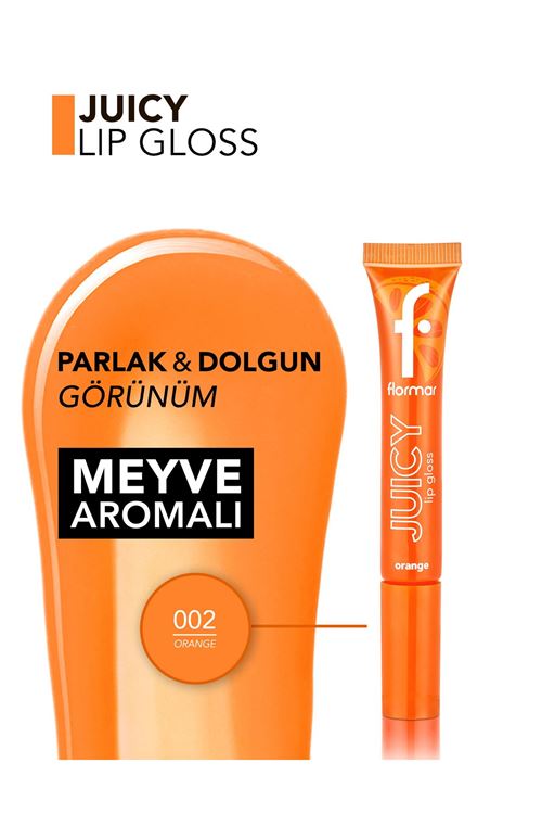 Flormar Juicy Doğal Renk Veren Meyve Aromalı Nemlendirici Dudak Parlatıcısı 003 Apple