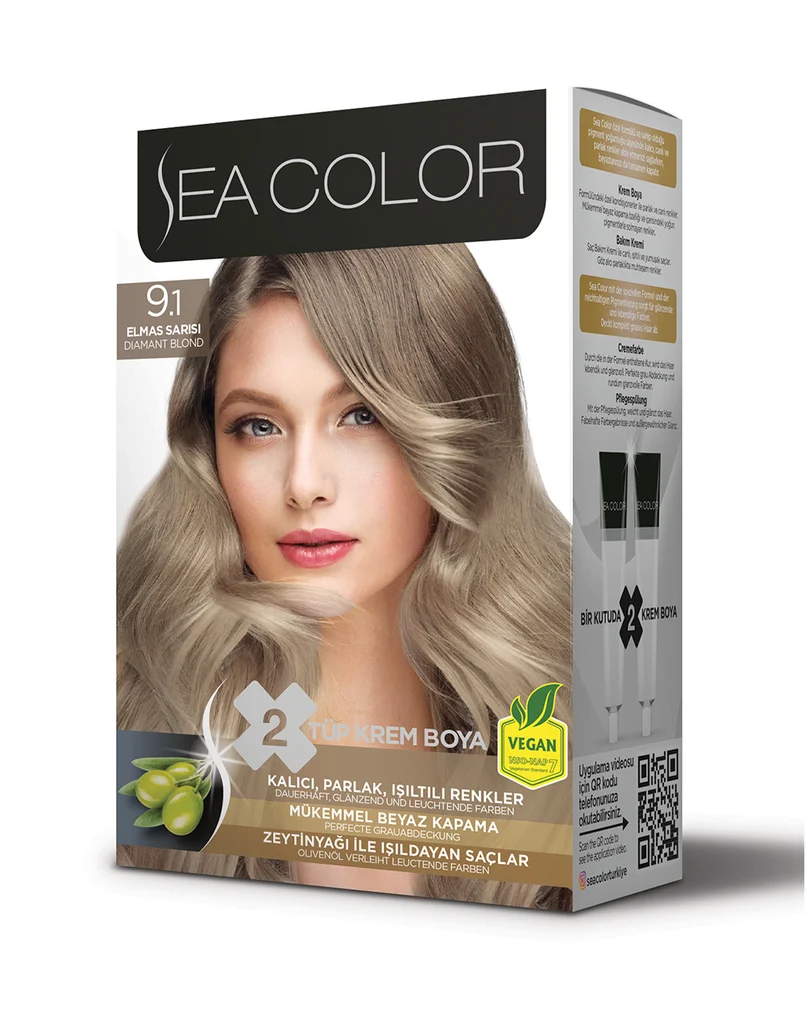 Sea Color Set Saç Boyası 9.1 ELMAS SARISI