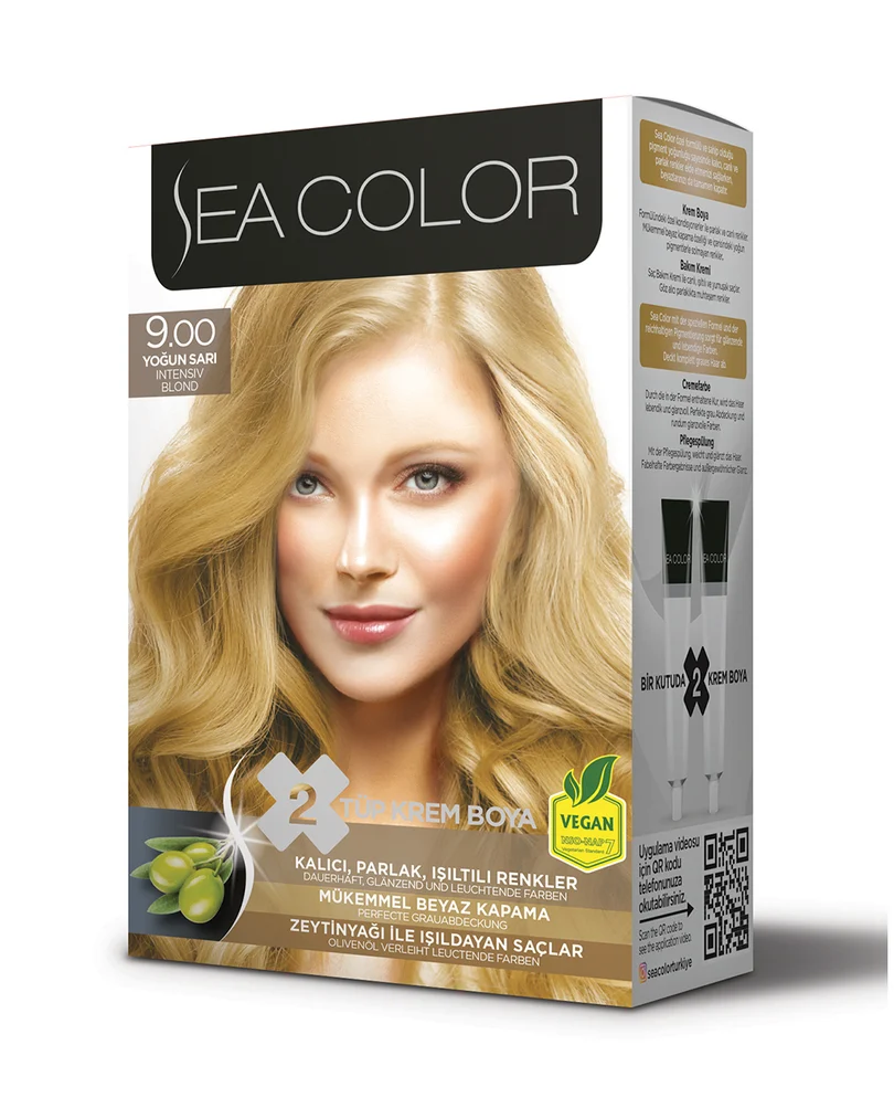 Sea Color Set Saç Boyası 9.00 YOĞUN SARI