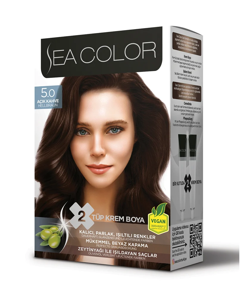 Sea Color Set Saç Boyası 5.0 AÇIK KAHVE
