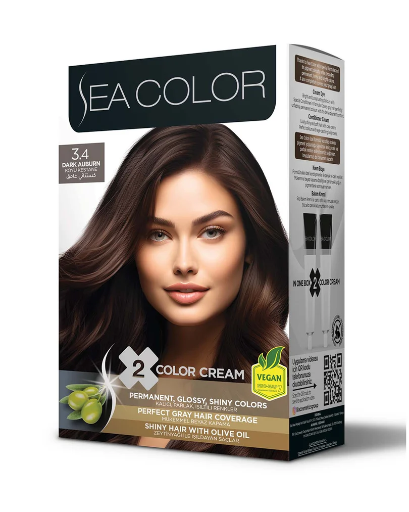 Sea Color Set Saç Boyası 3.4 KOYU KESTANE