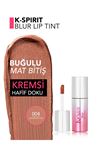 Flormar K-Spirit Blur Lip Tint Blur Efektli & Nemlendirici Uzun Süre Kalıcı Ruj 003 Blushing Mochi